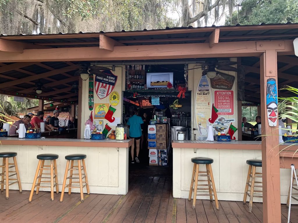 The Tiki Bar & Grill on the water